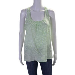 Cynthia Cynthia Steffe Womens Abstract Print Sleeveless Tank Top Green Small